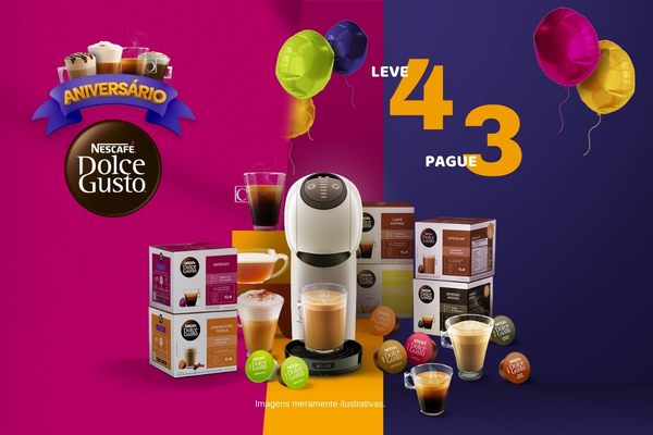 Dolce Gusto Leve 4 Pague 3 15/2